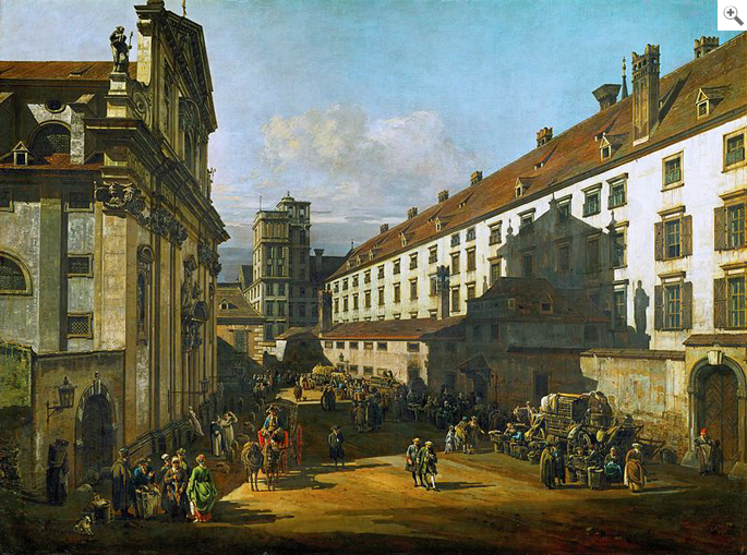 Dominikanerkirche in Wien, Gemälde von Canaletto